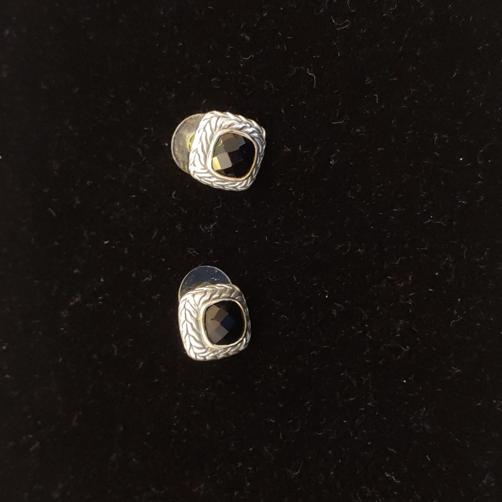 Black onyx earrings
